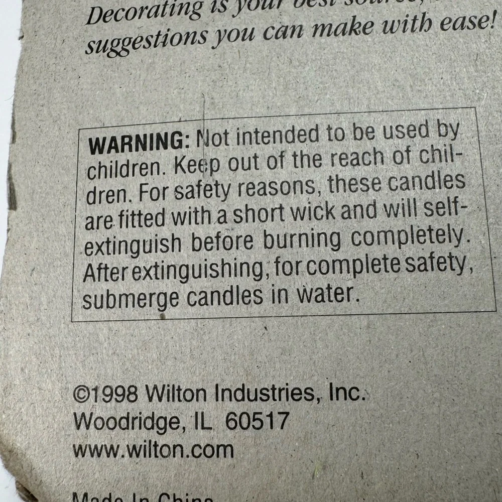 Vintage 1998 Football Candles by Wilton (6) NFL Superbowl Birthday 2